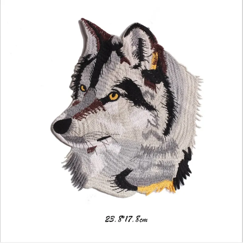

New Embroidery Wolf Cloth Patch Patch Clothing Accessories Decoration Large Cloth Patch