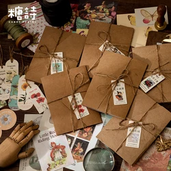Matériel de Scrapbooking sur le thème des fleurs Vintage, 30 pièces, pour carnet de notes, Album intime, marqueur artistique, fournitures pour planificateur 