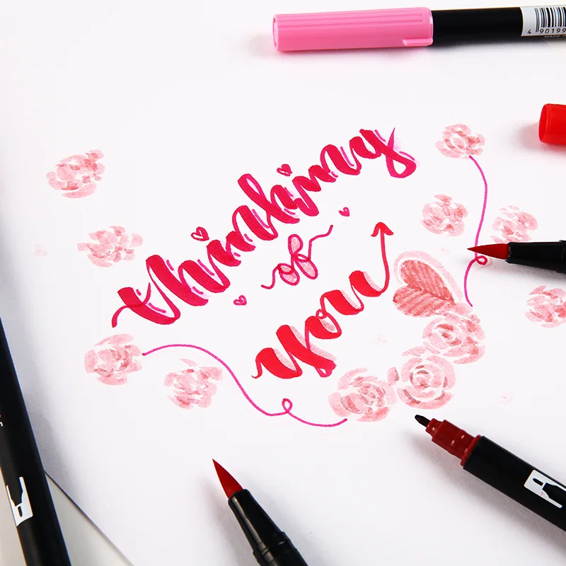 1 шт. маркер с двойной головкой маркеры акварельные ручки для рисования школьные