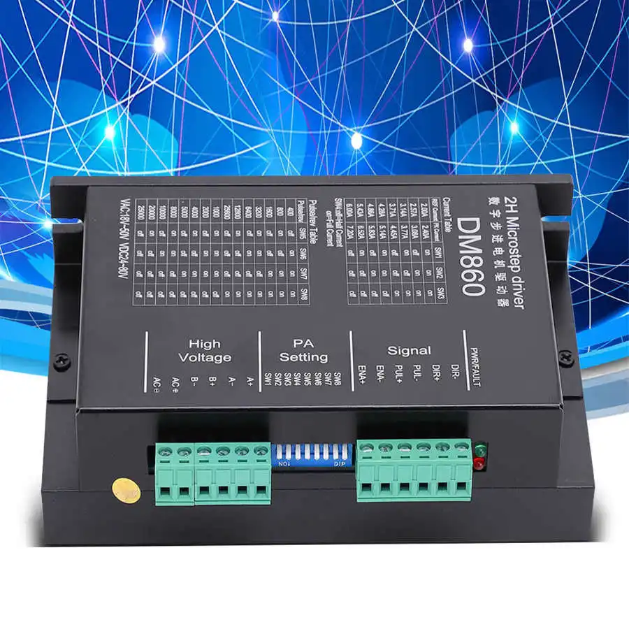 Aluminium-Alloy-DM860-Step-Motor-Driver-Stepper-Control-Drives-Support ...
