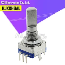 5 шт. полуосевой Поворотный энкодер, Длина ручки 20 мм Переключатель кода/EC11/цифровой потенциометр с переключателем 5Pin