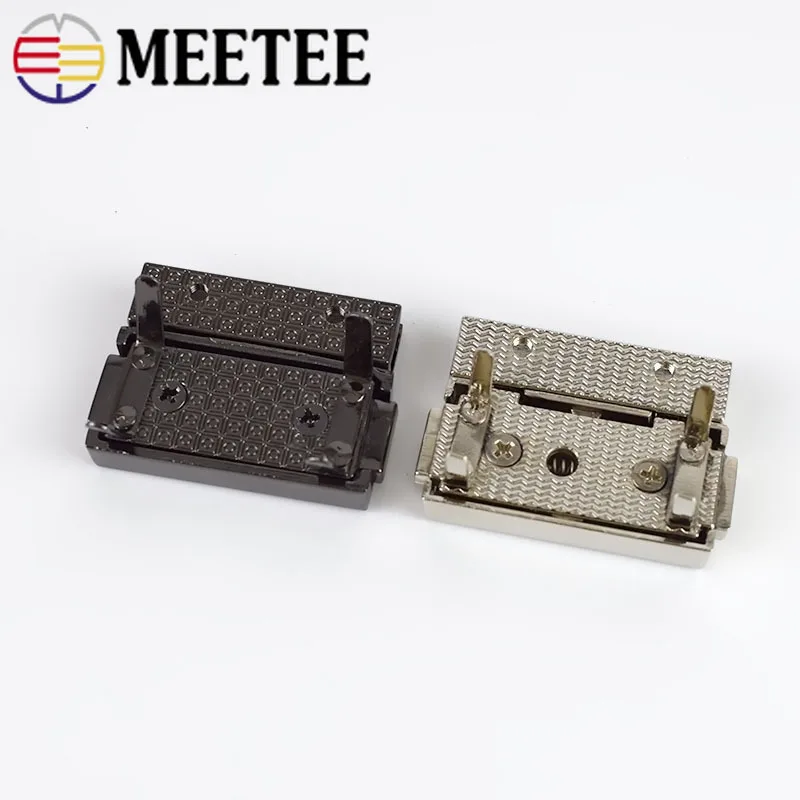 2/4 шт. Meetee 38x29 мм прямоугольные металлические нажимные замки женская сумка с