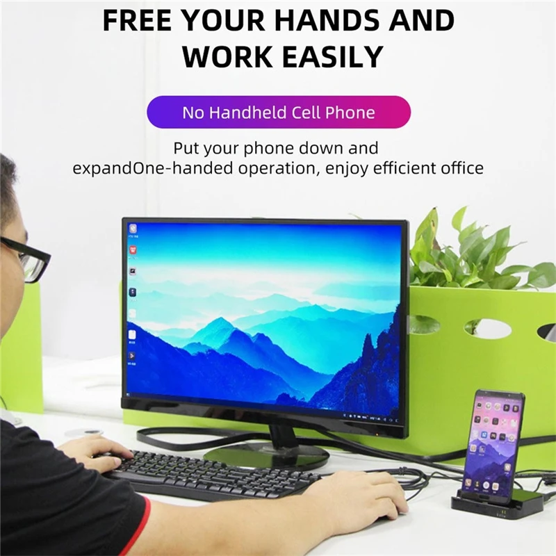 USB Switcher USB 3.1 Type-C USB-C Dock Station For HDMI 2 2XUSB 3.0 Card Reader Adapter PD Card reader multiport converter#E