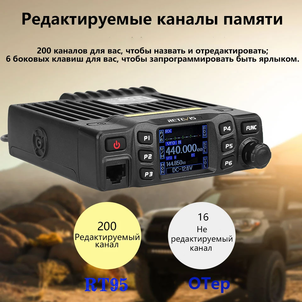 Retevis RT95 автомагнитола рация автомобильная рации в автомобиль ...
