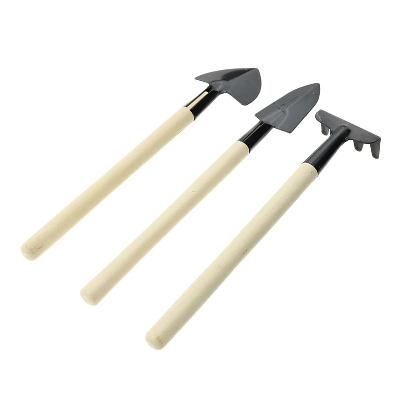 3pc gardening tools bonsai Mini garden for tools Small shovel hoe hoe Plant potted flowers tool seedling planting