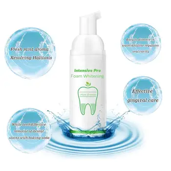 

Tooth whitening cream Soda Toothpaste Bamboo Toothbrush Cleaning stains Remove Fresh Teeth breath Whitening Oral W1N5