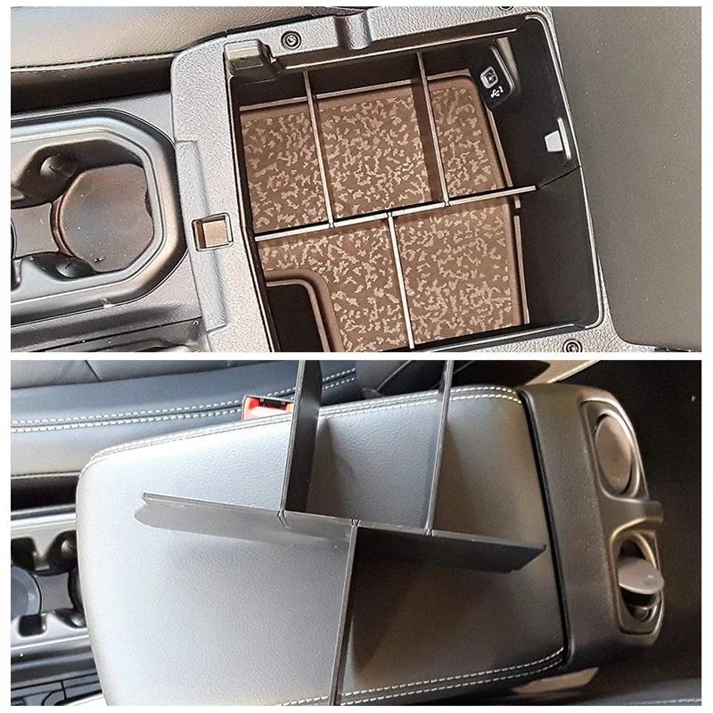 New Black Center Console Organizer Fit For Jeep Wrangler Jl And Jlu(-19