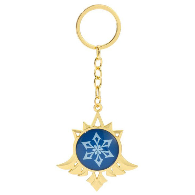 Game Genshin Impact Keychain Eyes of God keychains Luminous Metal Keychains Genshin God Eyes Fashion Lanyard Cosplay Pendant