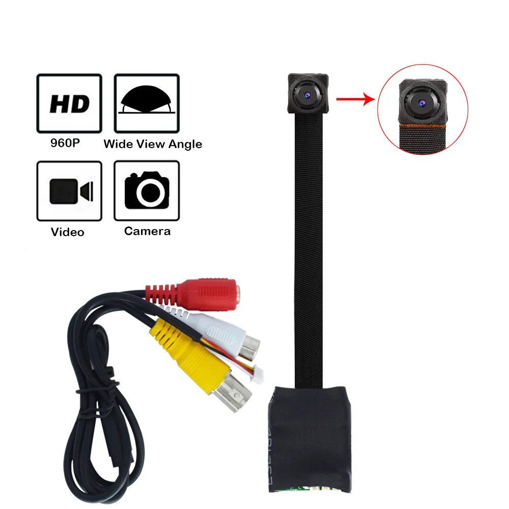 D7-T 1.3MP мини AHD камера микро аудио камера AHD/TVI/CVI/CVBS 4 в 1 UTC для AHD DVR комплекты микро-камера для видеонаблюдения системы безопасности DC 12 В - Цвет: D7-T