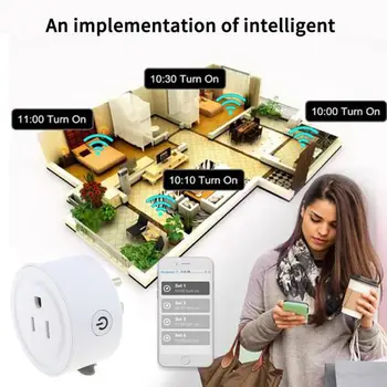 

Wifi Smart Plug Mini Outlet Work with Alexa, Home, 2.4G Wifi Only, No Hub Required,(4 Pack)