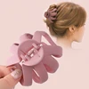 AWAYTR Solid Flower Hair Claws Elegant Frosted Acrylic Hair Clips Crab Hairpins Barrette for Women Girls Hair Accessories Bands ► Photo 2/6