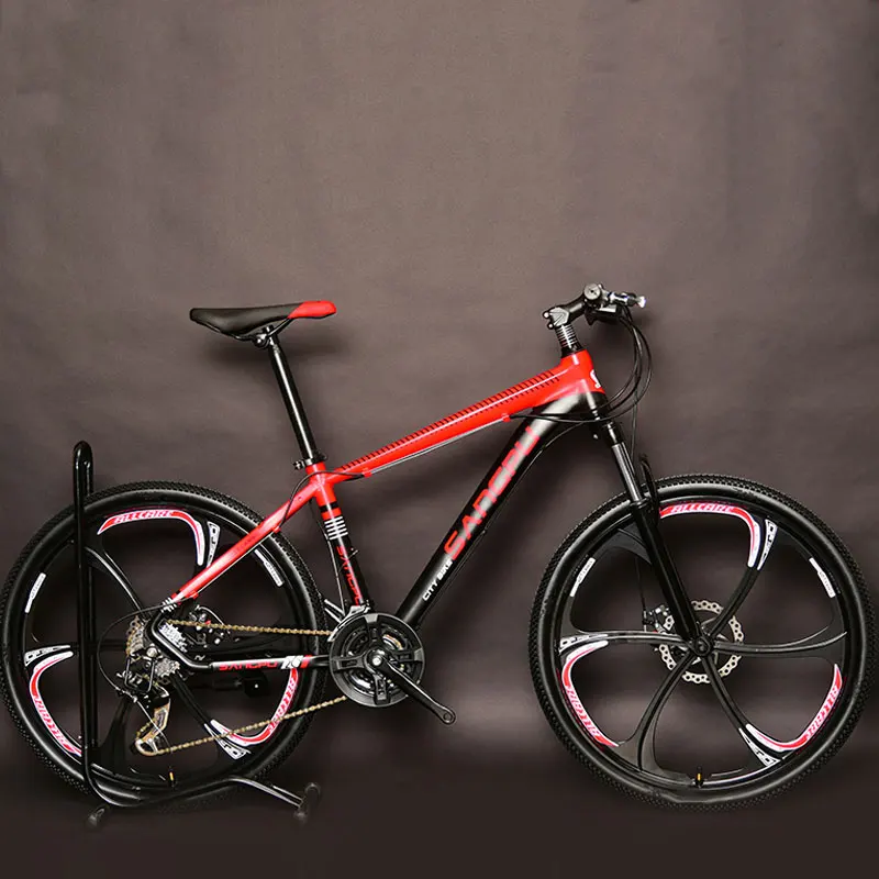 26 Inch Mountain Bike One Wheel 6 Knife Double Disc Brakes for Men and Women Bicycle Students