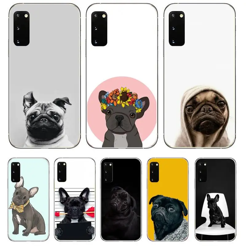 Чехол для телефона с французским бульдогом Samsung Galaxy S9 S10 Plus S10E S20FE A71 A51 A21S