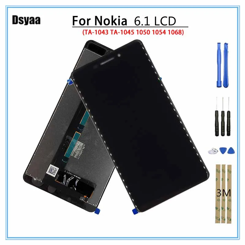 5 дюймов для Nokia 6 1 LCD TA 1043 1045 1050 1054 1068 ЖК дисплей кодирующий преобразователь