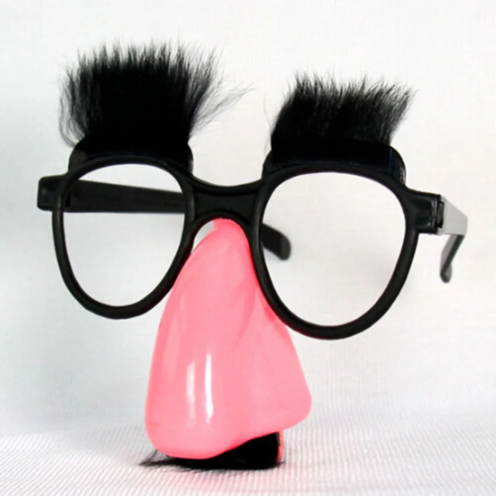 Вечерние аксессуары усы поддельные для носа, для брови клоуна Забавный костюм реквизит очки для вечеринки большой нос борода очки для детей/мужчин