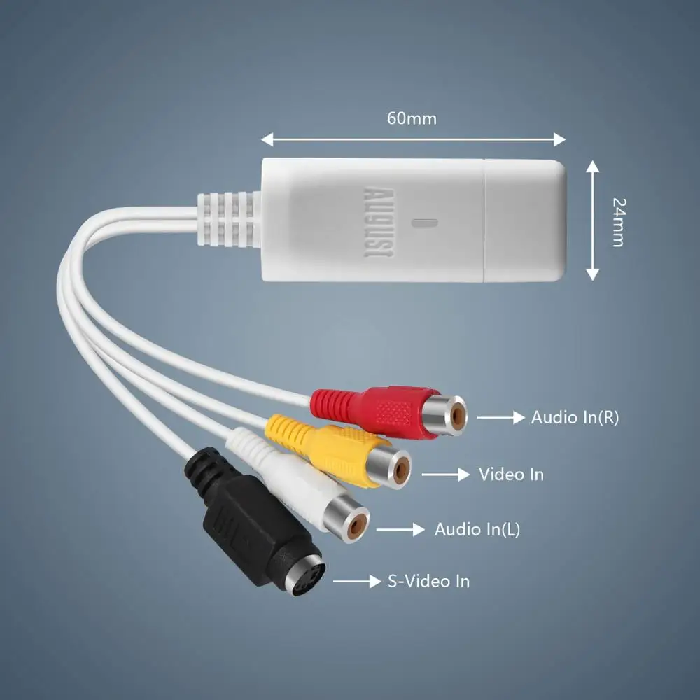 USB Video Capture Card VGB300 Transfer VHS Home Video To PC/Windows Mac