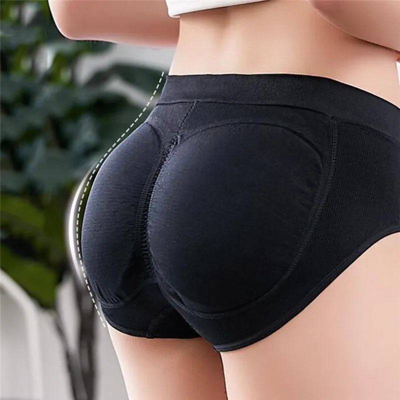 best shapewear for tummy Women Sponge Padded Abundant Buttocks Pants Lady Push Up Middle Waist Padded Panties Briefs Underwear shapewear