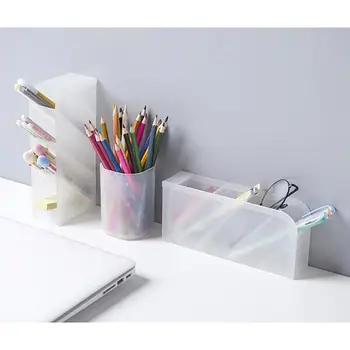 

Home Pencil Office School Storage Cylinder Shape Multi Grid Pen Holder Multifunction Stationery Divided Desk