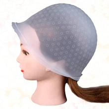 

Salon Professional Silicone Highlighting Cap With Hooks Hair Dye Hat for Hairdresser Reusable Hair Coloring Caps ​Drop Shipping