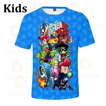 

Spike Wanted 6 To 19 Years Kids Leon T-shirt Shooting Game PRIMO 3D Tshirt Boys Girls Brawling Cartoon T-shirt Tops Teen Clothes