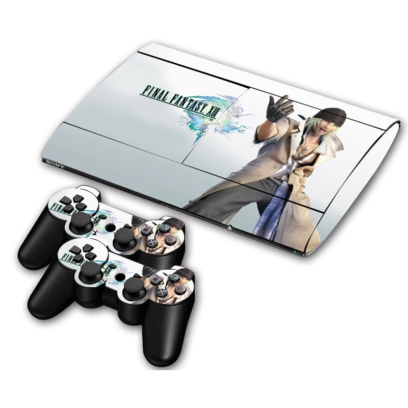 Наклейка для PS3 Slim Playstation 3 игровая консоль Skin Slim+ 2 шт скины для PS3 Slim контроллеры аксессуары - Цвет: 3