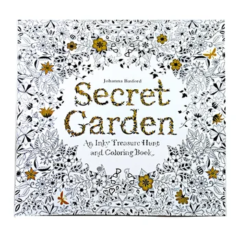 

24 Pages Secret Garden English Edition Coloring Book For Children Adult Relieve Stress Kill Time Painting Drawing stationery