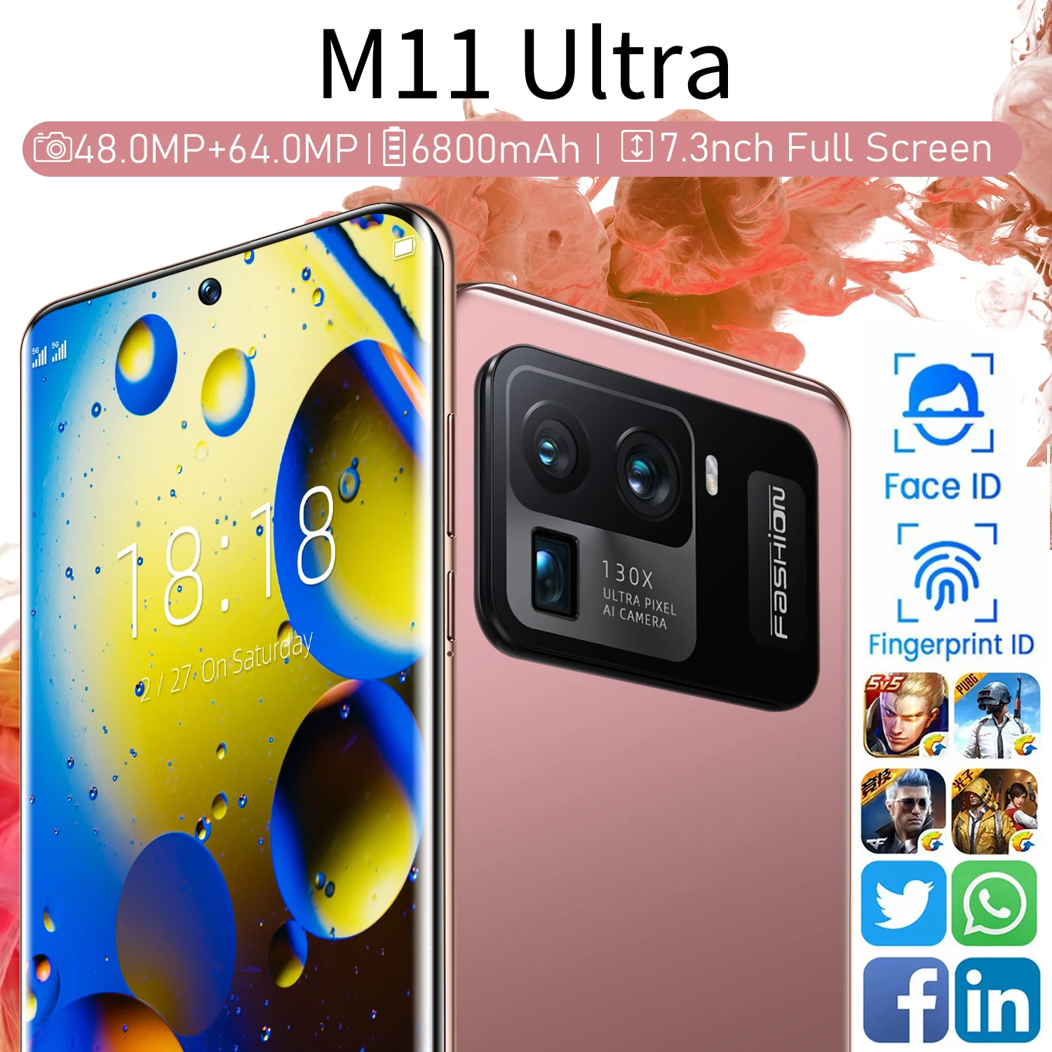 Discount Global Version 2021 Mi 11 Ultra Smartphone 7.3Inch 16GB+1T Android 10 Core 4G 5G 6800mah 48MP+64MP MTK6899 Telephone Celulares