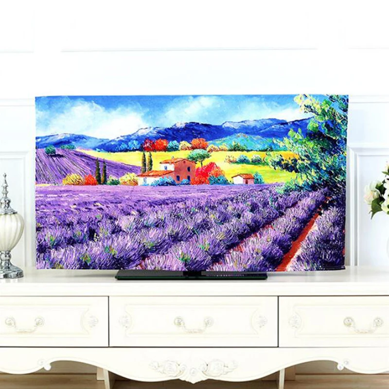 TV Covers 32 Inch Cute Cartoon Printing dust proof TV Cover Decorative