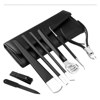 

8pcs/set Stainless Steel Peeling Callus Pedicure Knife Professional Nail Clipper Set