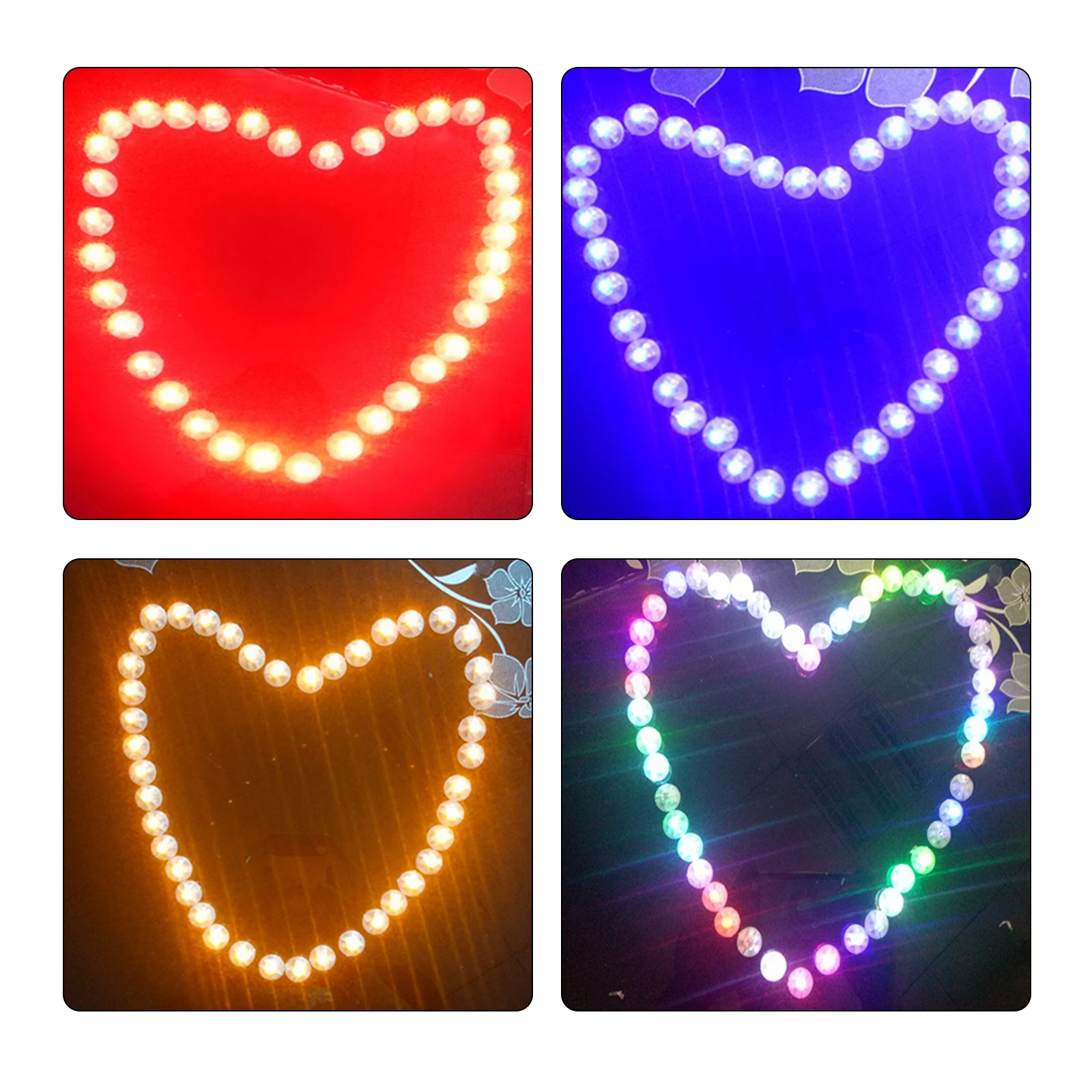 

50PCS LED Balloon Lights Colored Paper Lantern Flashes Mini Round LED Balloon Light for Party Balloon Decorations