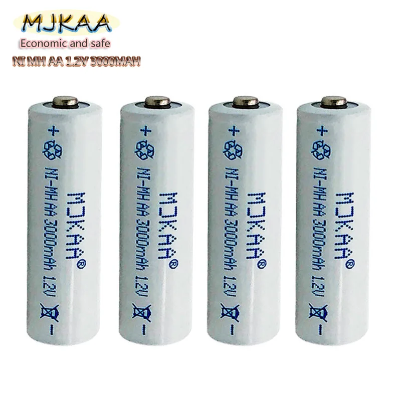 Новинка 2020 MJKAA NI MH1.2V 3000 мАч AA перезаряжаемые батареи заранее для игрушечной