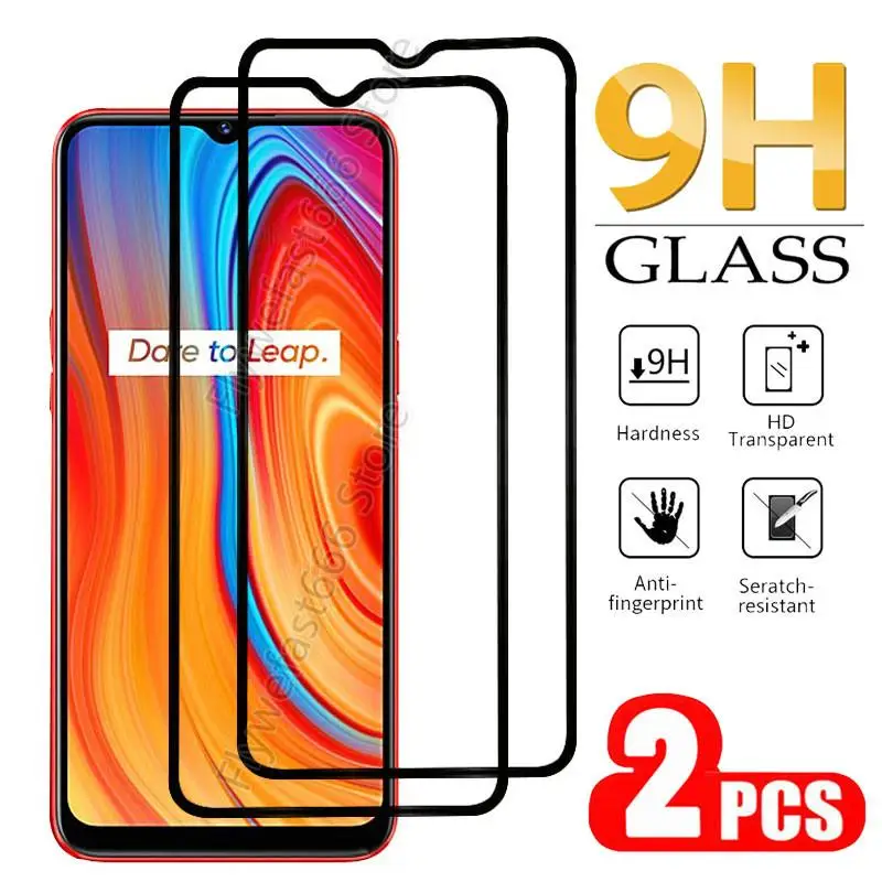 2 peças de vidro protetor para oppo realme 6 pro 7 pro c11 vidro em realmi 6i reami 5 5S 5i xt x7 x2 pro película protetor de tela de segurança