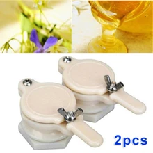 2* Пластиковый пчелиный мед кран Пчеловодство задвижка розлива экстрактор Оборудование Инструмент прочный мед части для крана