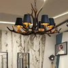 American Country resin antler chandelier bedroom Dining room Restaurant horn lamp Vintage Loft Retro Rustic Chandelier ► Photo 3/6