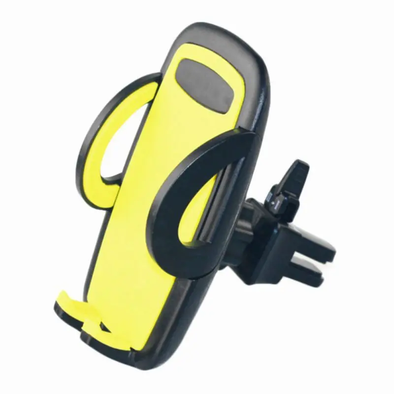 Air Vent мобильный телефон универсальный gps кронштейн смартфон держатель на вентиляционное отверстие автомобиля держатель 360 Вращающийся - Цвет: Цвет: желтый