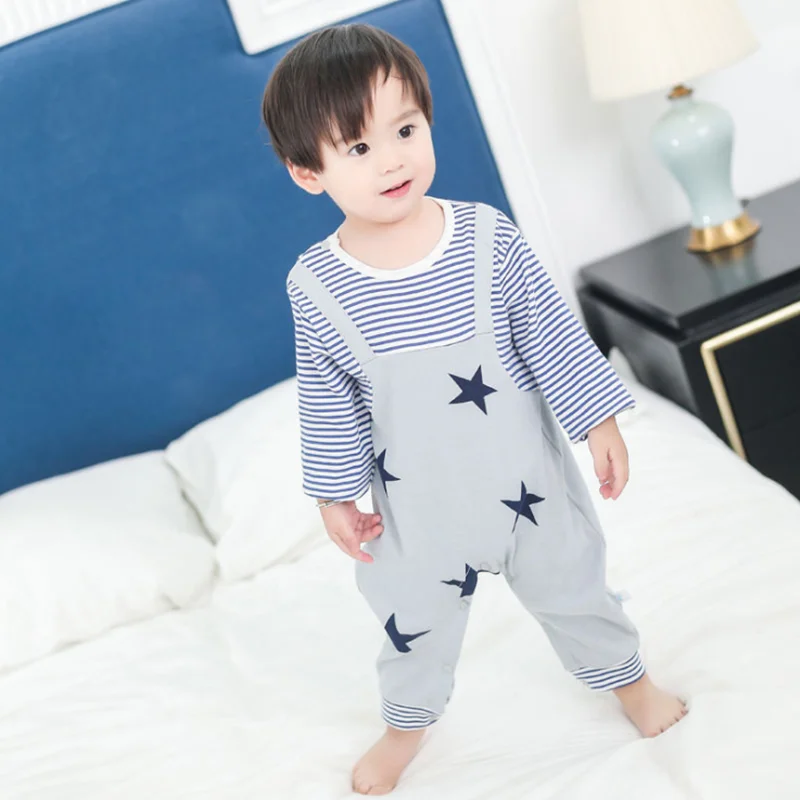 

baby clothes sets 2021Autumn clothes for newborns clothes baby boy clothes for babies Striped top + suspender pants + hat 3PCS