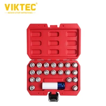 

VT13768A 21PC Wheel Lock Screw Socket Set for BMW Wheel Locking Key Removal Tool Kit Anti-Theft Lug Nut Screw Socket