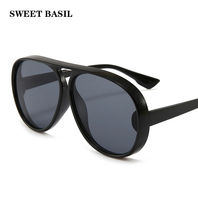 SWEET BASIL Новые Модные Винтажные Солнцезащитные очки на плоской подошве женские