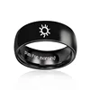 AsJerlya Stainless Steel Couple Rings Sun For Morning Moon For Night Ring For Women Men Couples Ring Jewelry Accessories кольцо 4