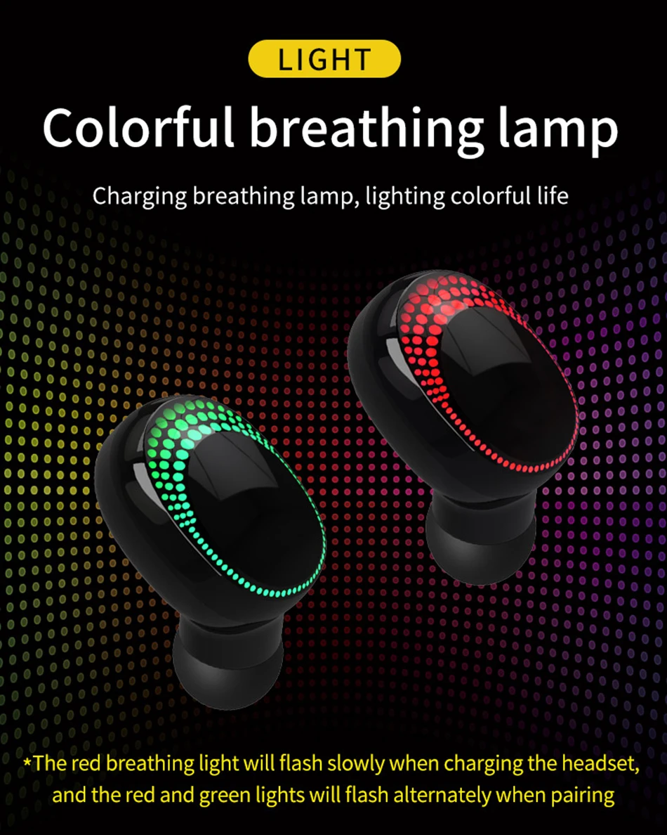 S590 TWS Wireless Headphones LED Display Touch Bluetooth 5 0 Earphone 3D Stereo Gaming Sport Headset Earbuds For Iphone Xiaomi