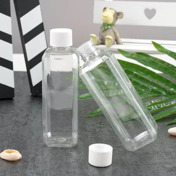 

2pcs 100ml Clear Flip Top Cap Empty Packaging Containers Empty Plastic Pack Bottle Refillable Bottles