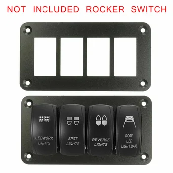 

Dash Board Rocker Switch Panel Holder LED Rocker RVs Boat Marine Black