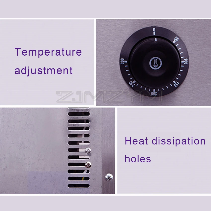2000W Wall-mounted Electric Oven Household Electric Pizza Bread Baking Toaster Barbecue Oven 50-300°C Temperature Adjustment