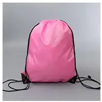 PINK Водонепроницаемый полиэфирный Карманный Спортивная Фитнес сумка складной рюкзак Drawstring торговый Пеший Туризм Кемпинг Сумка пляжный Плавание - Цвет: PINK