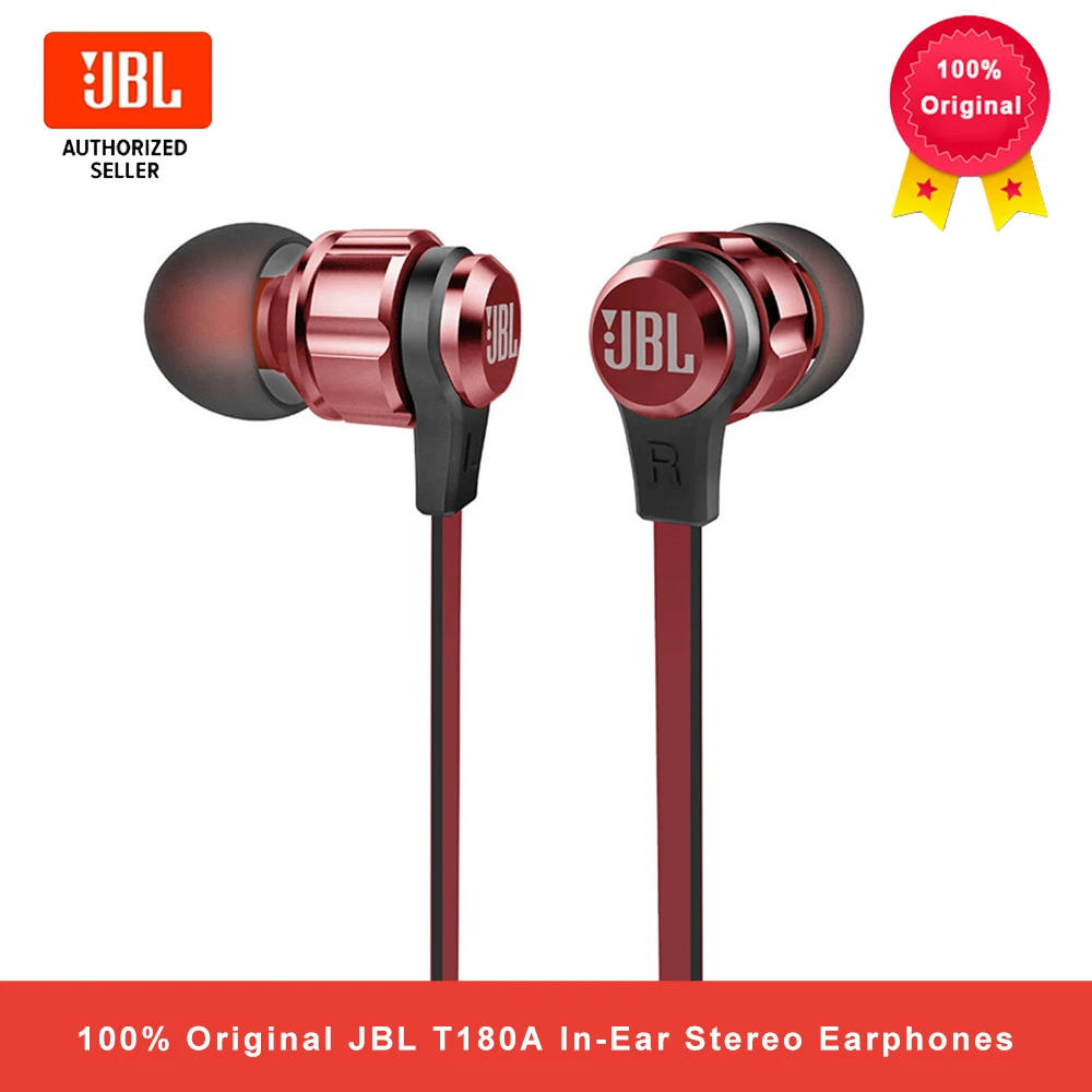 JBL T180A In Ear Stereo Earphones 3.5mm 