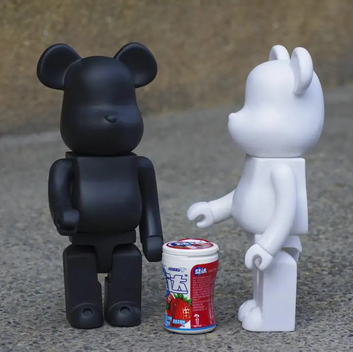 Details about   Bearbrick Paint 400% 28cm bear@brick Art New Toy DIY Paint Dolls Kids Toys 