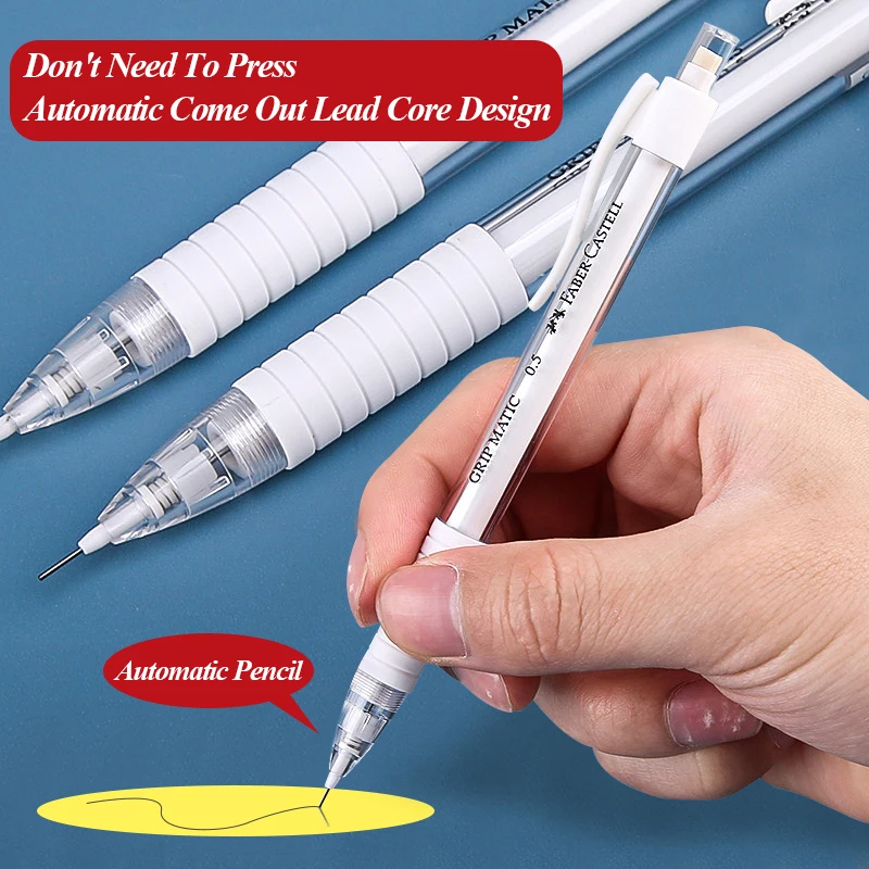 Faber-Castell Don't Need Press 0.5mm 2B/HB Automatic Mechanical PencilDrawing Design Painting School Office Stationery Supplies 2