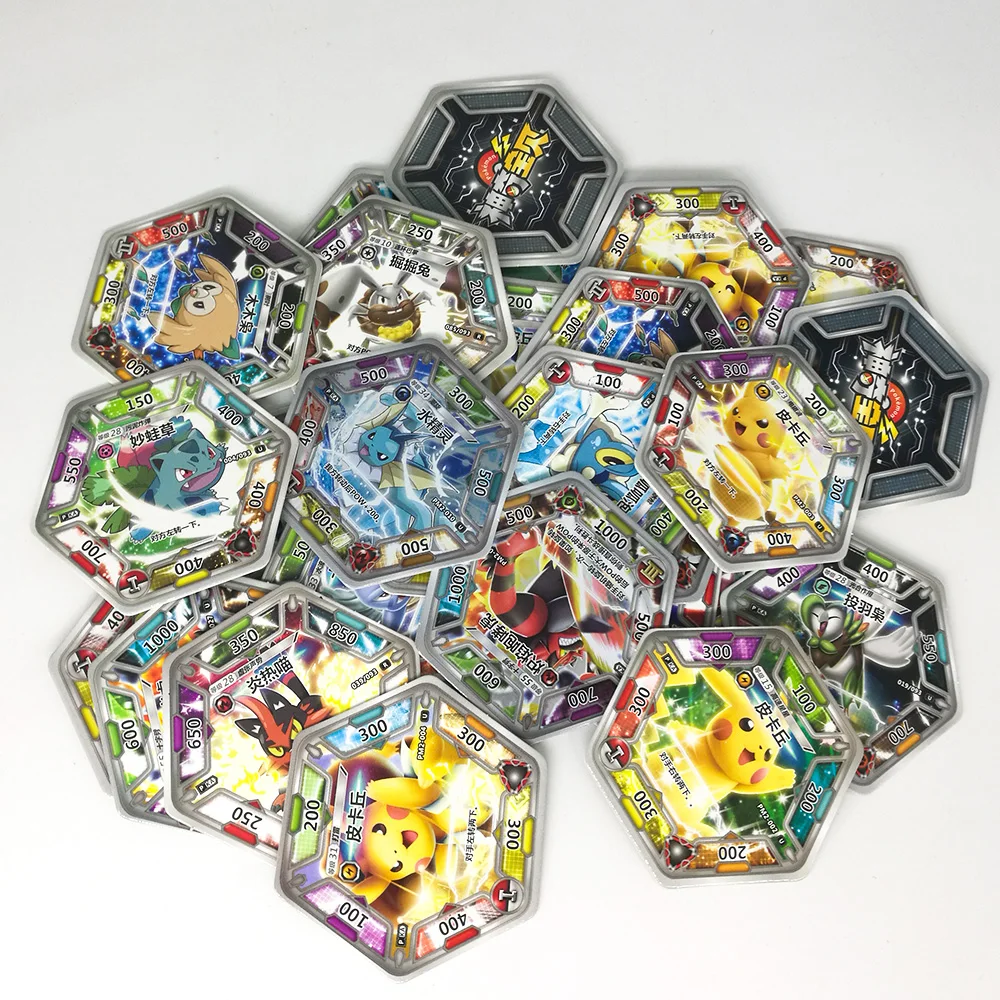 TAKARA TOMY игрушки Покемон карты коллекции Пикачу 168 шт. блестящие флеш-карта 7 шт./кор. 24 коробки/набор Настольная игра для детей подарок