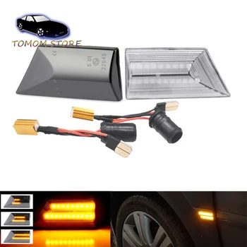 

2pcs Front side marker turn signal indicator dynamic lights for Opel Vectra C 2002-2008 Signum 2003-2008 car styling