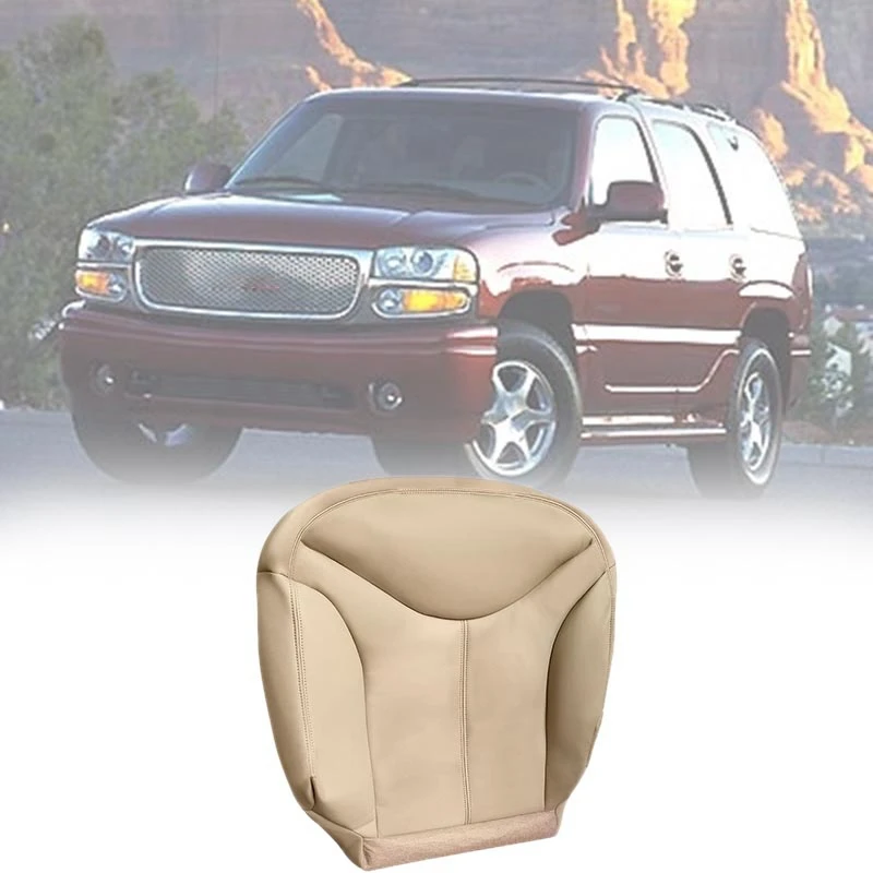 Для 2000-2002 Gmc Yukon Slt Driver Side Bottom кожаное сидение бежевый чехол для подушки |